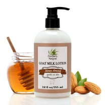 Southern Natural Goat Milk Lotion (12 oz) Face and Body Moisturizer - Moisturizing Skincare and Hand Cream - Honey Almond