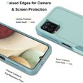 thumbnail image 3 of For Samsung Galaxy A03S A13 A14 A23 A32 A34 A53 A54 5G Case,Njjex 2 in 1 PC Phone Case ,Rubber & Rugged Shockproof Full Body Protection Case Cover-Green, 3 of 6
