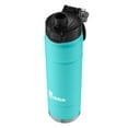 thumbnail image 2 of bubba Stainless Steel Trailblazer Water Bottle with Straw, Rubberized Island Teal, 24oz., 2 of 4
