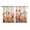 OrangeRed Linen, variant on Spring Floral Kitchen Curtains Short 45 Inch Length, Watercolor Elegant Summer Botanical Rustic Grommet Top Bedroom Living Room Curtains, Light Filtering Cafe Curtain Drapes 2 Panels Set 84''x45''