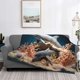 thumbnail image 2 of Fotbe Coral Fish Dolphin Manta de Franela con Estampado, Manta Ultrasuave para Cama, Sofá, Auto, Hipoalergénica y Antibolitas-80"x60", 2 of 6