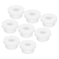 thumbnail image 1 of Unique Bargains 8 Pcs Embouts de Protection en Caoutchouc Type T Dia 22mm ID 11mm pour Tuyau de Câble Blanc, 1 of 5