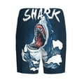 thumbnail image 5 of Easygdp Shark Men's Short Pajama Pants, Sleep Shorts, Household Pants, Casual Pants with Pockets - 3X-Large, 5 of 9