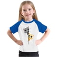 thumbnail image 5 of LNWUY Toddler Girls Boys Summer Fashion Tshirt Cute Round Neck Print T-Shirt Cotton Short Sleeve Top Shirts Blue 7 Years, 5 of 6