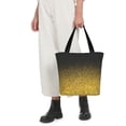 thumbnail image 5 of Kll Tote Bag For Women Gold Glitter Gradient Print Shopping Grocery Reusable Bags For Office School Shopping Travel, 5 of 7