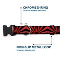 thumbnail image 5 of Buckle-Down Pet Collar, Dog Collar Plastic Buckle, Rising Sun Red Black, 13 to 17 Inches 1.5 Inch Wide, 5 of 8