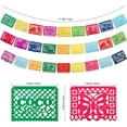 thumbnail image 5 of 6 Pack Fiesta Banner Colorful Felt Papel Picado Banner for Party Cinco de Mayo Day of the Dead Fiesta Party Decorations Supplies, 5 of 7
