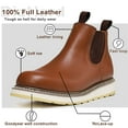 thumbnail image 3 of Euchirus Chelsea Work Boots For Men 6 inch Soft Toe Water Resistant Work Boots H84985 Size 13, 3 of 7