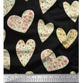 thumbnail image 1 of Soimoi Cotton Duck Fabric leaves,floral & Heart Print Fabric by the Yard 42 Inch Wide, 1 of 1