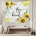 thumbnail image 5 of Sunflower Floral Small Tapestry for Bedroom Wall Hanging Tapestry,Farmhouse Pastoral Daisy Bees Botanical Ceiling Backdrop Tapestries Poster Blanket Wall Decor for Teens Room Living Room 23" x 28", 5 of 8