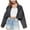 Black, variant on jsaierl Womens Ripped Cropped Denim Jacket Casual Tassel Jean Coat with Silver Rhinestone Fringe