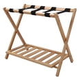 thumbnail image 1 of Stand Folding Luggage Rack Wooden Luggage Rack Quick Assembly Luggage Stand With Bottom Storage, 1 of 8