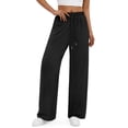 thumbnail image 5 of Fantaslook Wide Leg Sweatpants for Women Casual High Waisted Baggy Sweatpants Drawstring Workout Pants with Pockets Fashion Outfits, 5 of 10