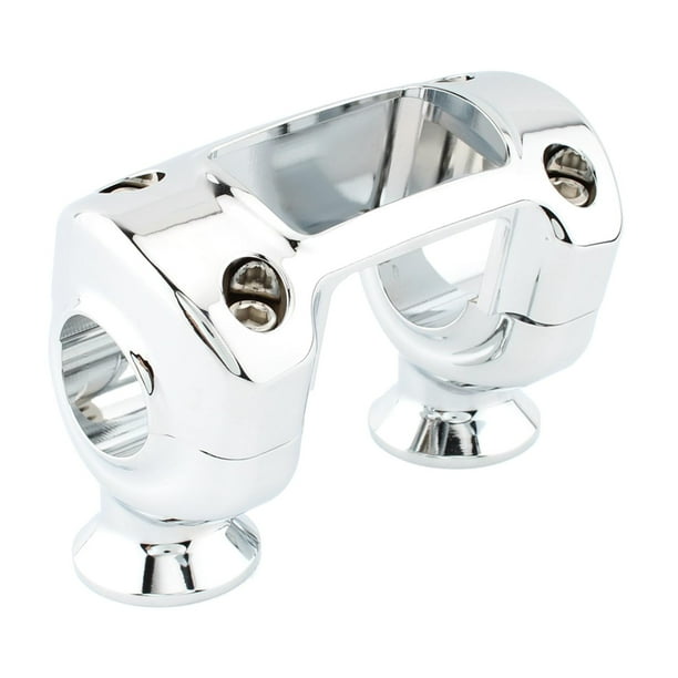 Abrazadera para elevador de manillar de motocicleta Sunnimix accesorio resistente montaje profesional 1.25 pulgadas Plata