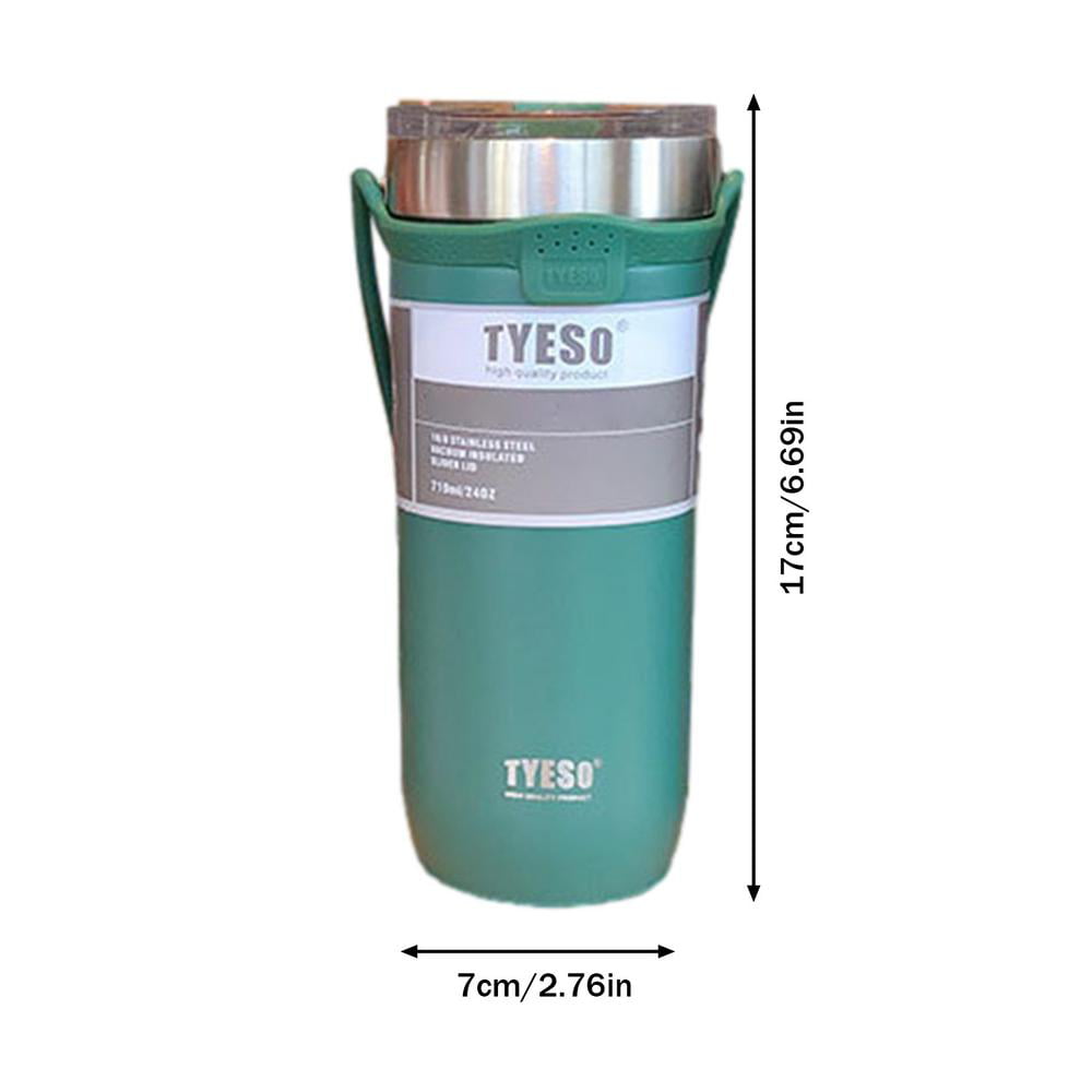 Tyeso 12oz Double Wall Stainless Steel Vacuum Thermos Reusable