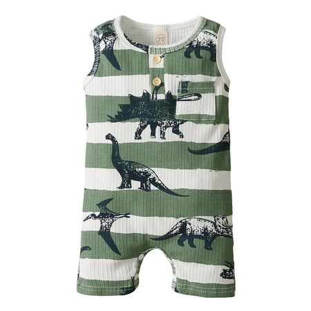 

Infant Summer Baby Girl Boy Romper Dinosaur Jumpsuit Baby Outfit