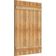 thumbnail image 2 of 32 1/4"W X 44"H Timbercraft Six 5 3/8" Boards Joined Board-N-Batten Shutters, Rough Sawn Western Red Cedar (Per Pair), 2 of 13
