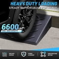 thumbnail image 3 of 2 Pack Driveway Curb Ramp, 2 Inch Rise Rubber Threshold Ramp, Heavy Duty 6600LB Capacity for Lawn Mower, Wheelchair, Motorcycle, Cars, Sidewalk & Shed, 3 of 14