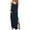 Navy, variant on IROINNID Women's Sundress V-Neck Sleeveless Fashion Casual Dresses Summer Pullover Dress Solid Color Full-Length Dress