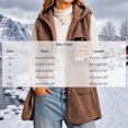 thumbnail image 3 of Valufy Women's Hooded Fleece Vest, Button Down Sleeveless Sherpa Gilet with Pockets, Mid-Length Loose Fit Warm Outerwear, 3 of 6