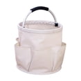 thumbnail image 3 of Bolsa de herramientas de jardín Organizador de herramientas con asa Bolsa de mano portátil resistente al desgaste para Blanco, 3 of 9