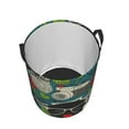 thumbnail image 3 of Bingfone Black Head Woman With Owl Hair Waterproof Foldable Laundry Hamper Bucket With Handles For Storage Bin,Clothes Hamper (Small), 3 of 8