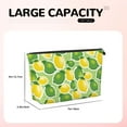 thumbnail image 4 of Makeup Bag - cartoon green yellow Lemon Cosmetic Bag Portable Travel Toiletry Bag for Women Small Make Up Organizer Bag Zipper Pouch Travel Essentials, 4 of 8