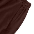 thumbnail image 5 of ClodeEU Women's Summer Plus Size Elastic Waist Shorts, Solid Color Casual Loose Shorts with Pockets Coffee,Women's Plus XXXL, 5 of 5