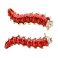 thumbnail image 1 of 2PCS Womens Brooch Creative Rhinestone Caterpillar Corsage Brooch Clothes Brooch, 1 of 9