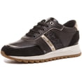 thumbnail image 6 of Geox D Tabelya A Women's Low Top Lace Up Casual Leather Sneakers In Black Size 8, 6 of 6