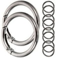 thumbnail image 1 of 10 Pcs Anneaux Métalliques Ronds DIY Porte-Clés Fournitures pour Fabrication, 1 of 8