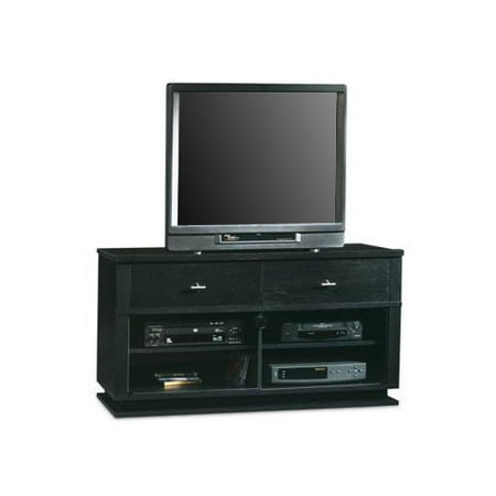 Sauder Meretto Entertainment Credenza, Ebony Ash