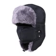 thumbnail image 2 of Visland Winter Trapper Ski Hat for Men and Women Trooper Russian Warm Hat with Windproof Mask Outdoor Skiing Ushanka Hat, 2 of 4