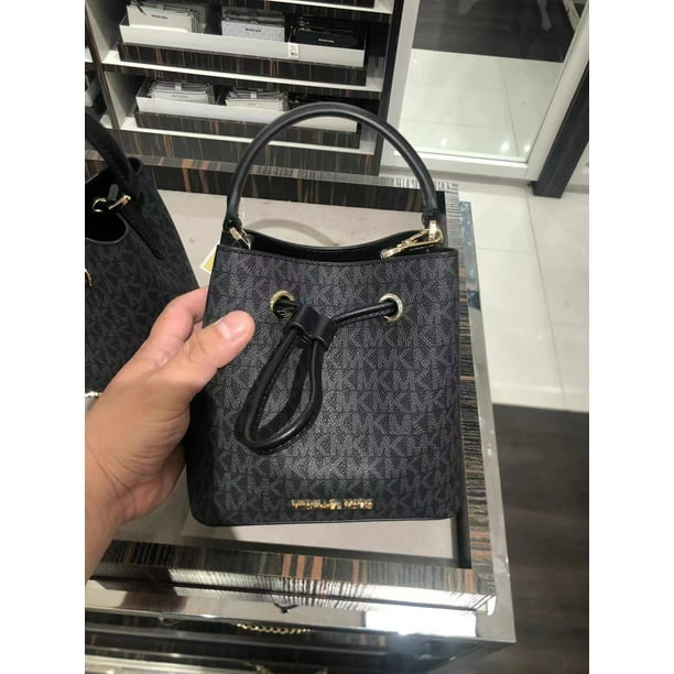 Michael Kors 35T0Gu2C0B Suri Small Logo Crossbody Bag In Black