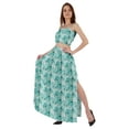 thumbnail image 3 of Bimba 2 Pcs Sexy Beach Party Wear Dress For Womens Printed Smocked Crop Top & Long Skirt CoordSet, 3 of 7