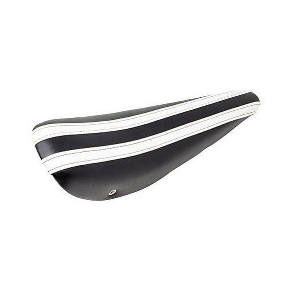 20 Banana Seat/Saddle Vinyl with White Stripes, Black