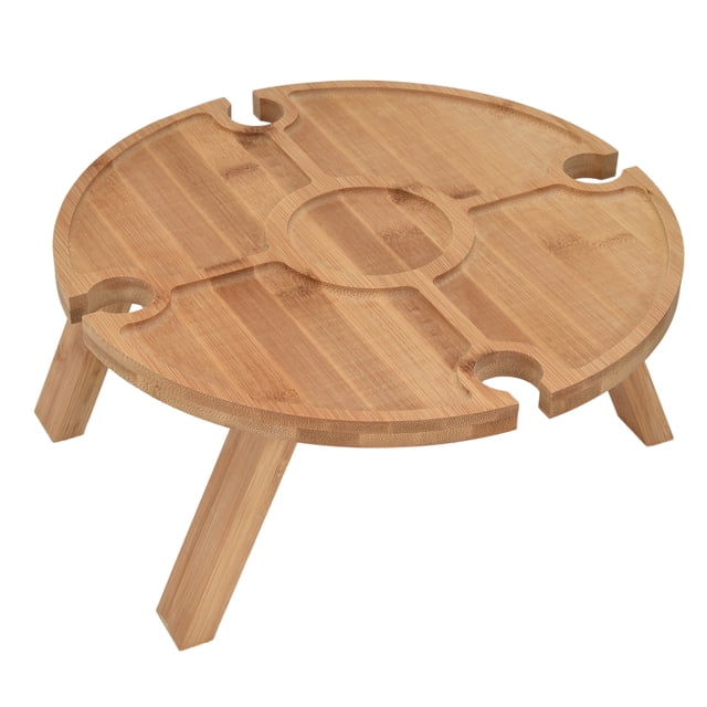 Outdoor Wine Table, Stable Structure Picnic Desk Lightweight Fashionable Style For Fishing For Picnic For Courtyard