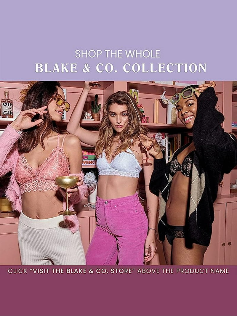 BLAKE & CO. Seamless Back, Wire-Free Front Close Bra with Closure