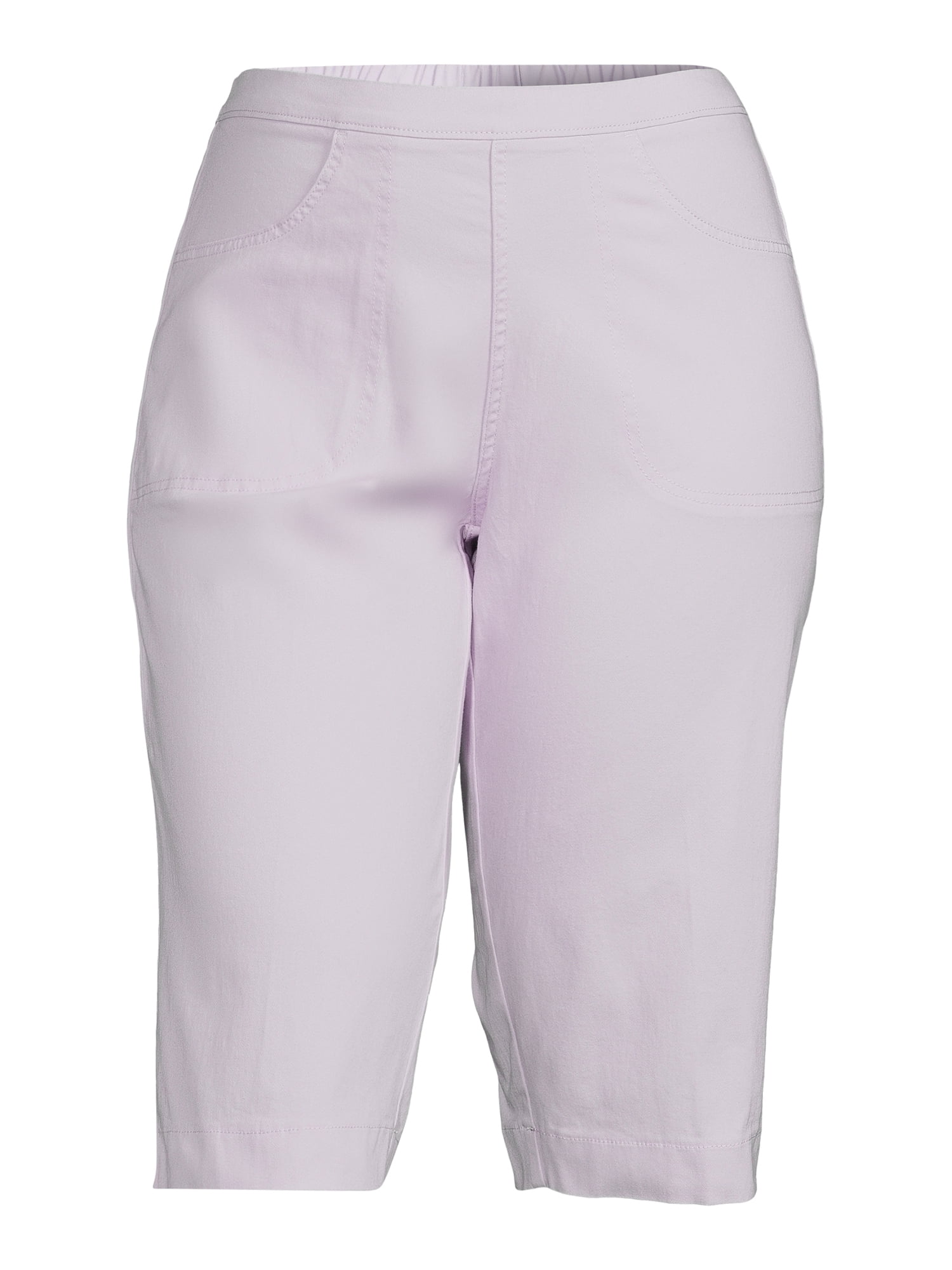 Just My Size Pull On Pink Capris Womens Size 1X (16W) High Rise