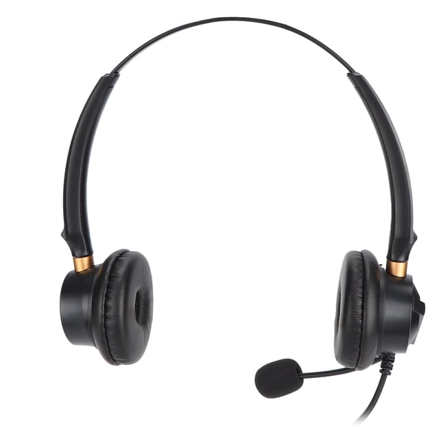 Teléfono H600D-2.5 Auriculares Teléfono Centro de Llamadas Cancelacióna de Ruido Auriculares de Servicio Al Cliente Binaural Con Cable