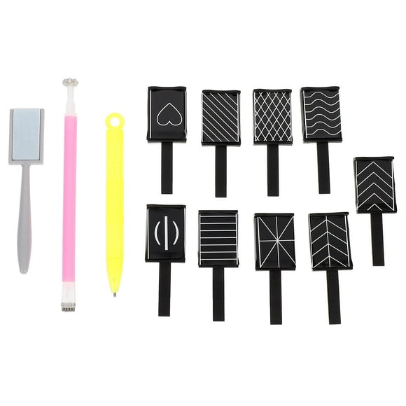 WORGEOUS 1 set/12pcs Tool de arte de uñas Herramienta Cat Eye Magnet Polpo de uñas Magnet especial