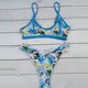 thumbnail image 3 of Gibobby Conjunto de bikini sexy Impreso acolchado Push-Up hebilla Sexy traje de baño conjunto de Bikini traje de baño mujer traje de baño Tankinis conjun(Azul,XL), 3 of 5