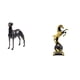 thumbnail image 1 of Elegante escultura de resina de animal, figura de y caballo, decoración moderna para el hogar, centro de mesa para sala de estar, dormitorio, es, 1 of 8