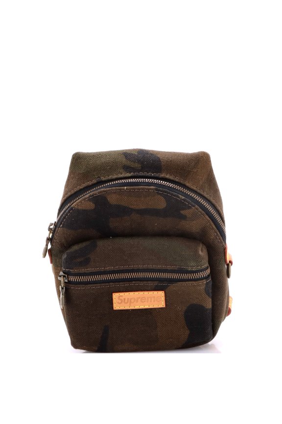 Pre-Owned Apollo Backpack Limited Edition Supreme Camouflage Canvas Nano By Rebag