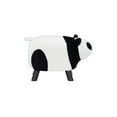 thumbnail image 5 of Polly the Panda Bear Children's Stool, Black and White Faux Fur, 5 of 8