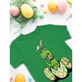 thumbnail image 4 of Tstars Boys Unisex Easter Holiday Shirts T Rex Bunny Egg Kids Happy Easter Party Shirts Humor Funny Easter Gifts for Boy Toddler Infant Kids T Shirt, 4 of 6