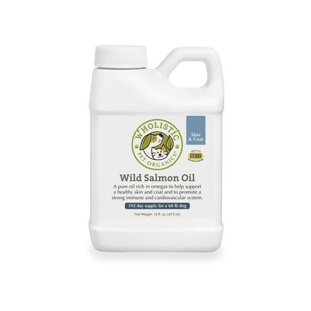 UPC: 0853674001268 | Wholistic Canine Wild Deep Sea Salmon Oil 16 Fl Oz