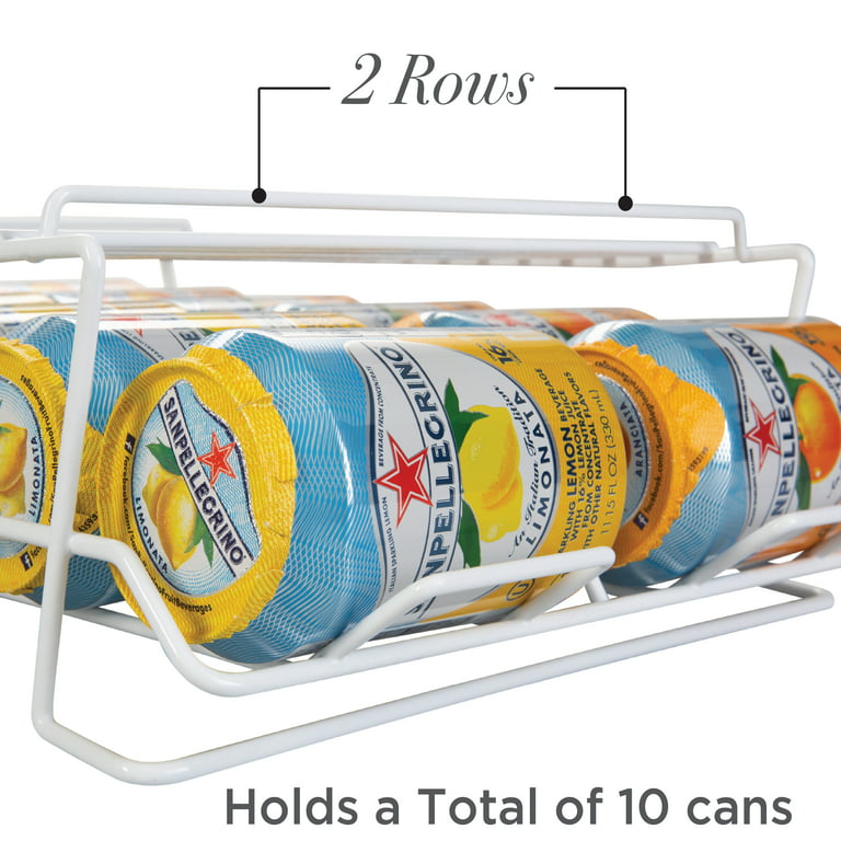 4 Tiers Stackable Can Rack Organizer, Wear-resistant Upgrade Beverage Food  Can Dispenser Holder Holds up to 48 Cans for Kitchen Cabinet and Pantry