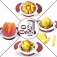 thumbnail image 7 of Valore Soft Grip 3-in-1 Food Slicer – Apple Slicer, French Fry Cutter & Mango Slicer – Easy to Use Kitchen Tool with 3 Blades – Great for Quick Meal Prep, 7 of 7