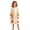 Light Yellow, variant on JIAYUE Girl Kids Nightgown Comfortable Lightweight Breathable Halloween Funny Print Long Sleeve Ruffle Round Neck Button Front Loose Fit Cute Pajamas For Party Family Indoor Loungewear
